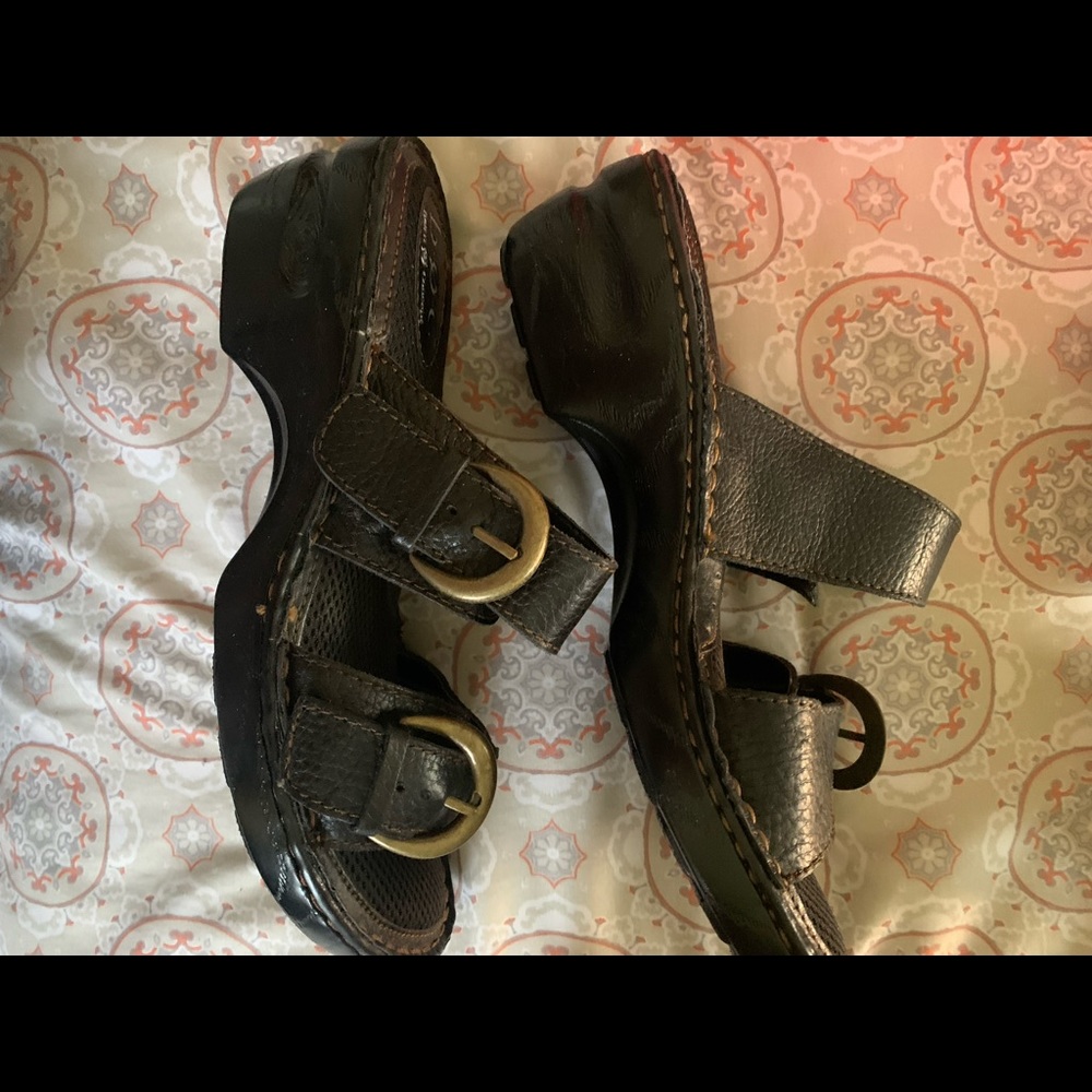 Boc Bensi slide clog sandals black size 9. NIB